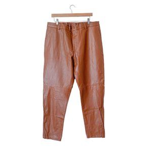 Custom Leather Pants in Copper